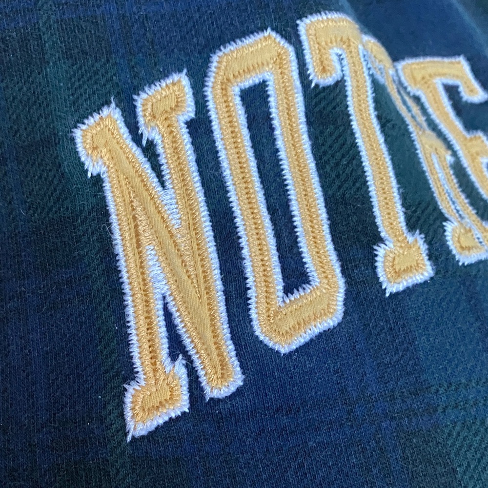 Vintage plaid Notre Dame Sweatshirt - Picture 11 of 11